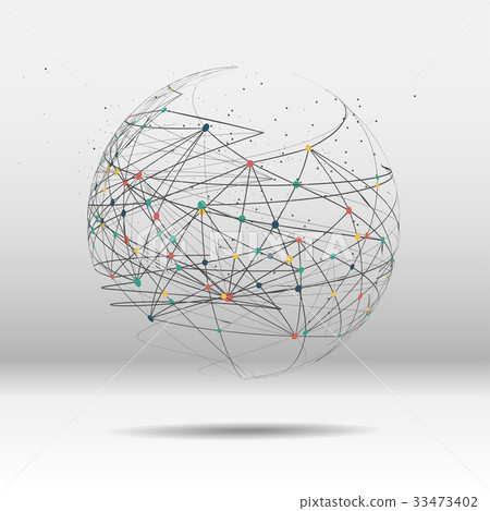 Business global network connection Business global network connection 33473402