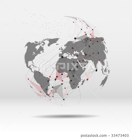 Business global network connection Business global network connection 33473403