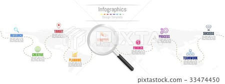 Infographic design elements with 9 options Infographic design elements with 9 options 33474450