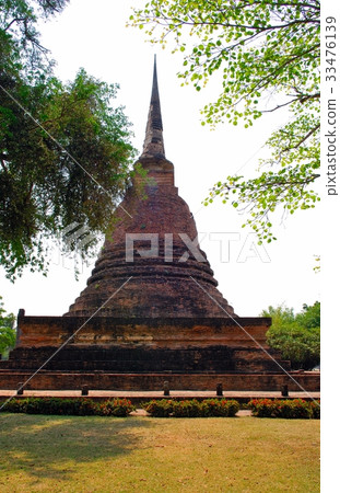 World Heritage, Sukhothai Dynasty, Sukhothai Buddha, temple destroyed in civil war @ ruins park, Sukhothai, Thailand 33476139