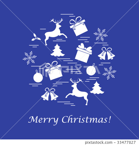 different new year and christmas symbols arranged different new year and christmas symbols arranged 33477827