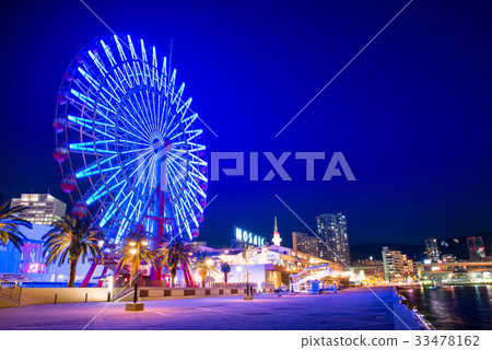 Night view of Kobe Harborland Night view of Kobe Harborland 33478162