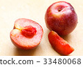 Red plum fresh ripe fruit 33480068