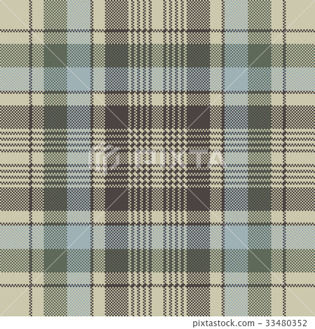 Plaid check pixel seamless pattern 33480352