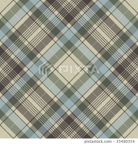 Plaid check pixel seamless pattern 33480354