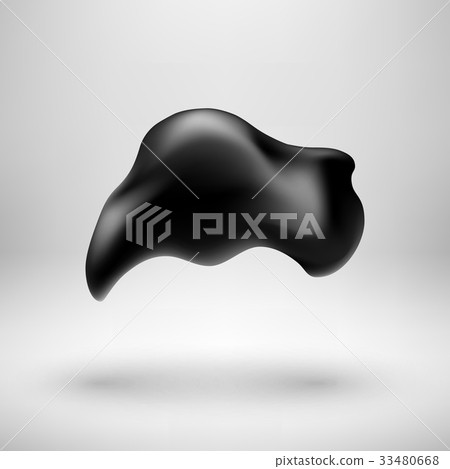 Black Bubble Icon Badge with Light Background 33480668
