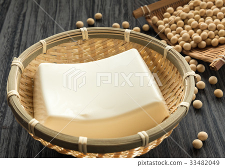 Silken tofu Tofu soybean Soy processed food bamboo monkey 33482049