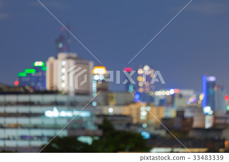 City light blurred bokeh night view 33483339