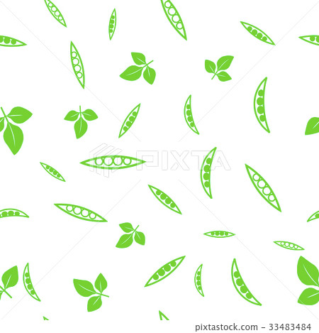Green Soybeans Seamless Pattern Green Soybeans Seamless Pattern 33483484