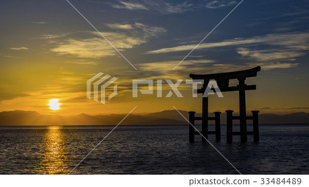 Torii在Shirahagi Shrine 14092602湖 Torii在Shirahagi Shrine 14092602湖 33484489