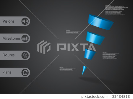 3D illustration infographic template 33484818