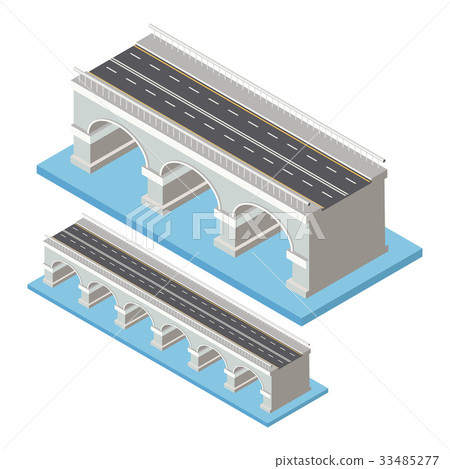 Vector isometric bridge icon. - Stock Illustration [33485277] - PIXTA