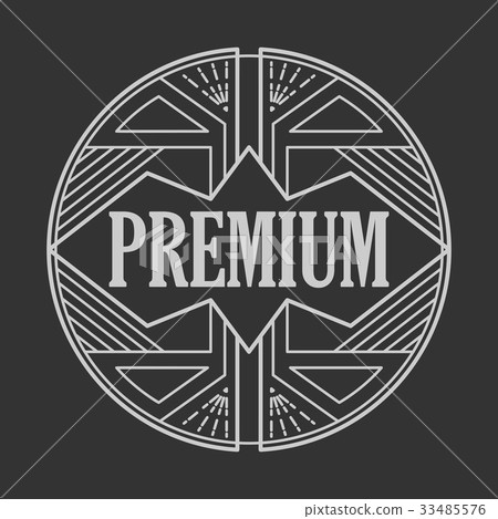 Vintage badge. Logo template. 33485576