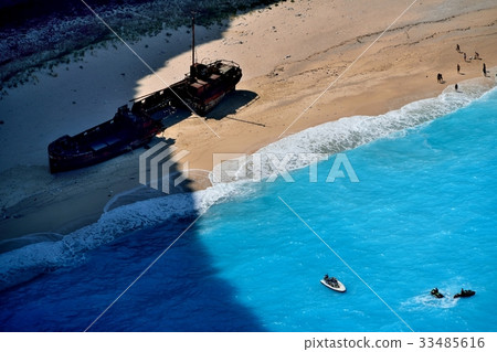 Navagio 海灘,扎金索斯島,希臘 5 Navagio 海灘,扎金索斯島,希臘 5 33485616