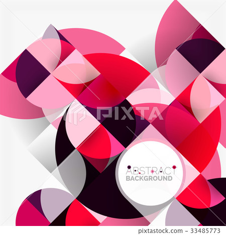 Modern geometrical abstract background circles Modern geometrical abstract background circles 33485773