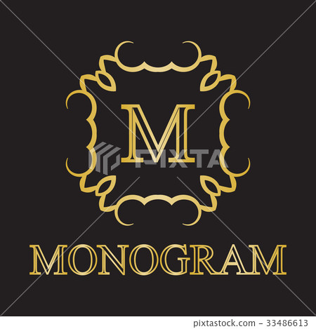 monogram template 33486613