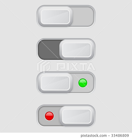 Toggle switch set. On and Off buttons 33486809