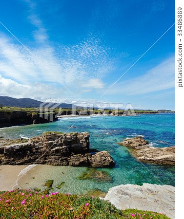 Atlantic blossoming coastline (Spain). 33486889