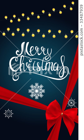 Merry Christmas and New Year Background. Vector 33487939