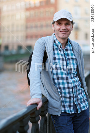 Mature tourist in St. Petersburg, Russia 33488046