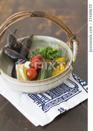 Fried vegetables for summer 33489670
