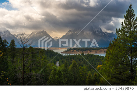 Teton Range in Grand Teton National Park 33489870