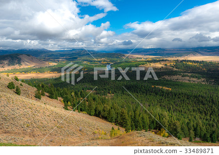 Aerial view landscape of the nature 33489871