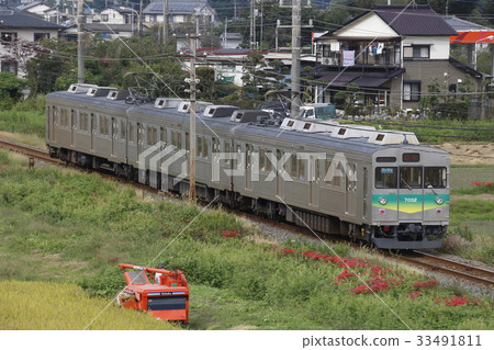 [CR] Chichibu Railway Chichibu Main Line 7000 Series Train (7002F: Former Tokyu Denentoshi Line Train) 33491811