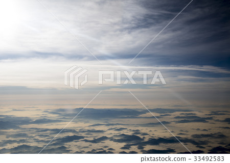 Sky, clouds, aerial photo 33492583