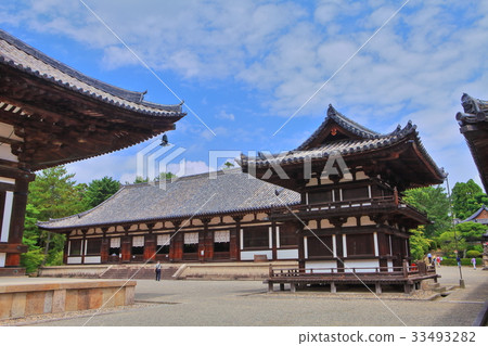 Toshodaiji寺鼓樓和禮堂 33493282