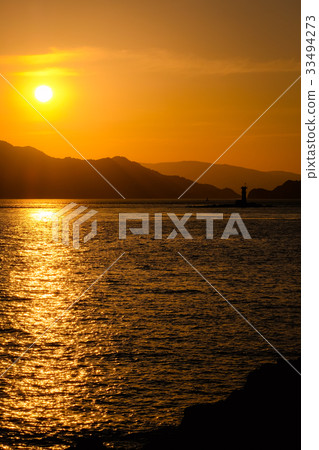 Sunset in the Seto Inland Sea 33494273