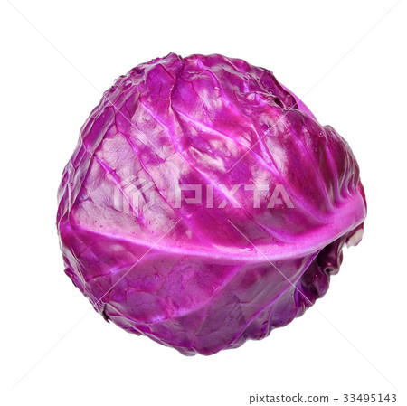 Red cabbage isolated on the white background 33495143