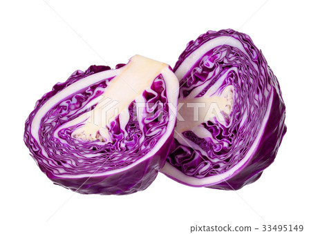 Red cabbage isolated on the white background 33495149