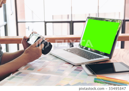 Color samples, colour chart, swatch sample 33495847