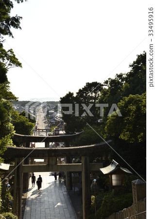 Miyaji Sakai Shrine繼續向大海延伸的光線 Miyaji Sakai Shrine繼續向大海延伸的光線 33495916