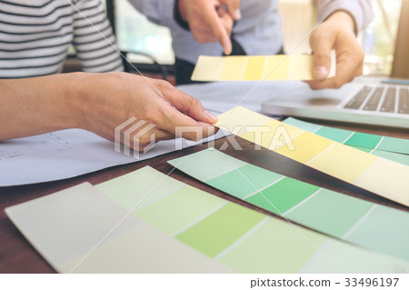 Two colleagues interior Creative creativity graph 33496197