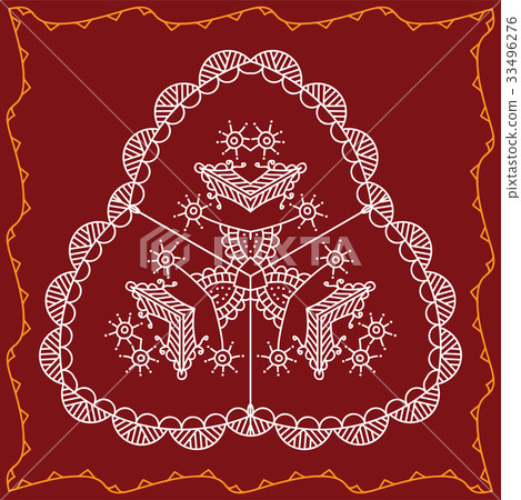 Folk, Tribal Design, Motif, Wall Painting 33496276