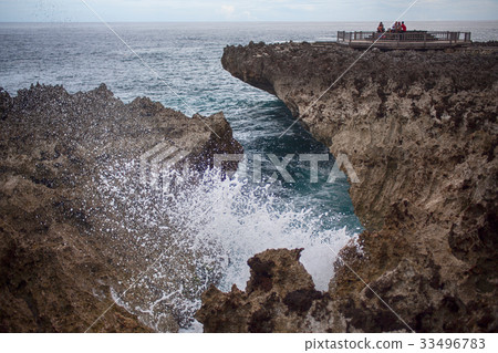 Coastal landscape at Water Blow, Bali 33496783