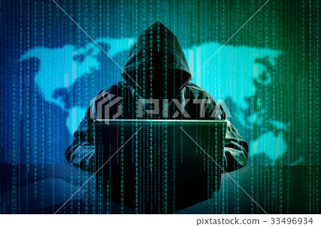 Computer crime concept. Computer crime concept. 33496934