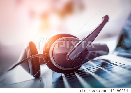 Communication support, call center and customer service help des Communication support, call center and customer service help des 33496984