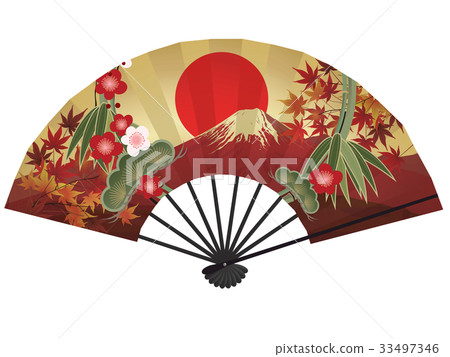 Folding fan (Akafuji) 33497346