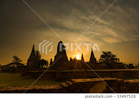 Ayutthaya ruins, scenic trip of Wat Chaywatanaaraam Ayutthaya ruins, scenic trip of Wat Chaywatanaaraam 33497528