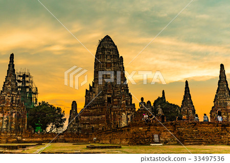 Ayutthaya ruins, scenic trip of Wat Chaywatanaaraam 33497536