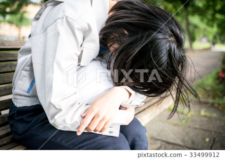 Tired woman worker Tired woman worker 33499912