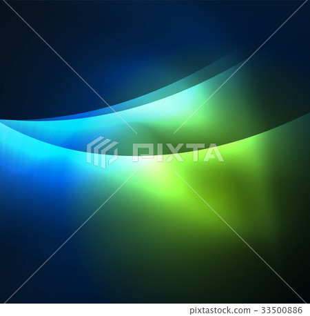 Illuminated neon waves Illuminated neon waves 33500886