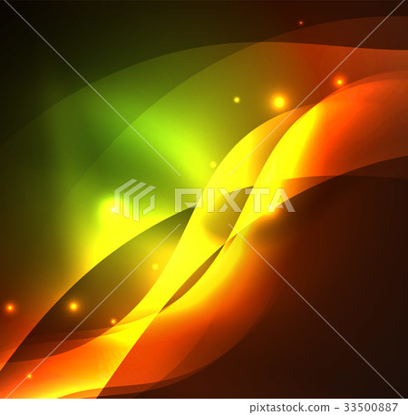 Illuminated neon waves Illuminated neon waves 33500887