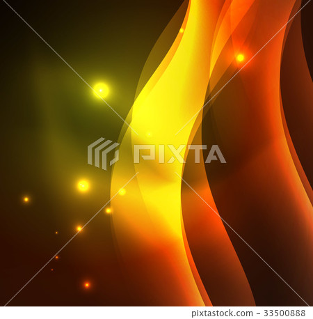 Illuminated neon waves Illuminated neon waves 33500888