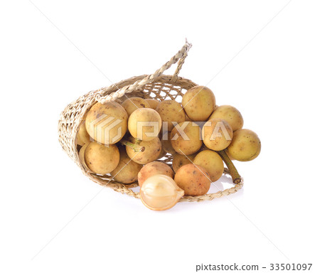 lansium ,longkong tropical fruit on white lansium ,longkong tropical fruit on white 33501097