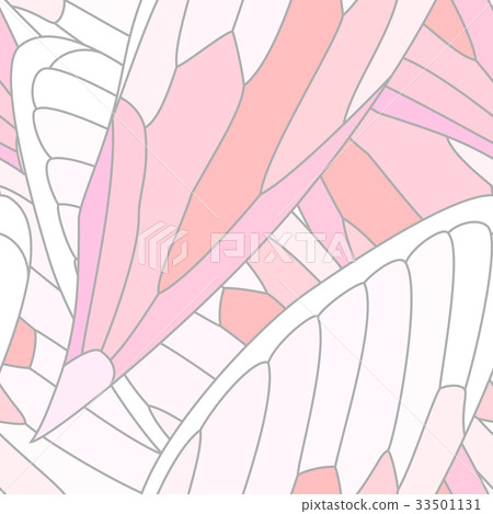 Semi-feather seamless pattern (pink) 33501131