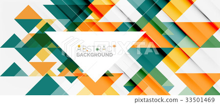 Triangle pattern design background - Stock Illustration [33501469] - PIXTA
